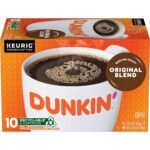 Dunkin' Original Blend Medium Roast Coffee - Keurig K-Cup Pods - 10ct