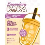 Legendary Boba Passion Fruit Instant Boba Fruit Tea Kit - Caffeine Free - 8oz/3ct - Image 4