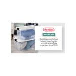 Sterilite 8 Pack 34 Gallon Latch Tote, Stackable Plastic Storage Bin Container - Image 2