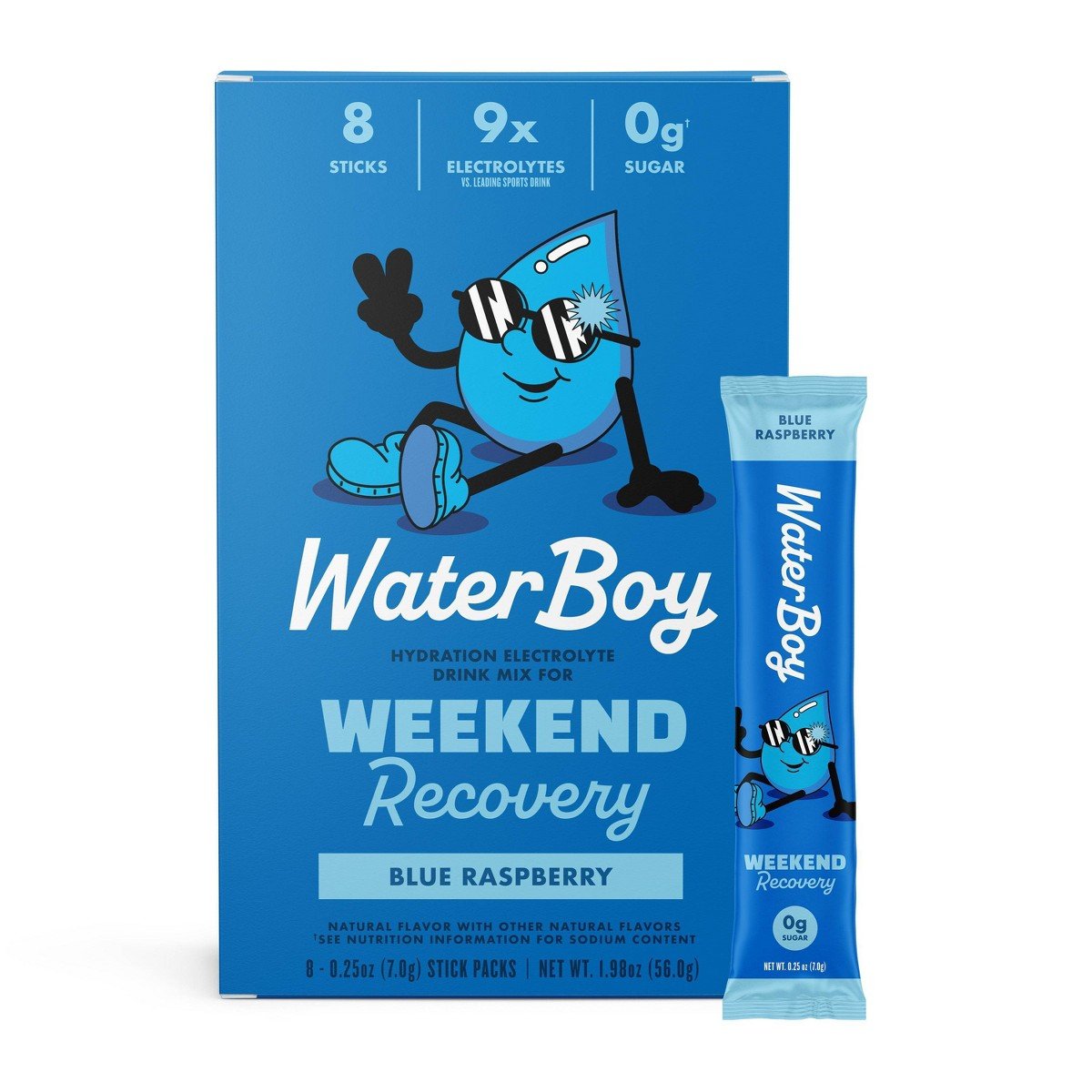 GUEST_3570a6de-5884-4ab0-9555-320f7010c8e3.jpg Waterboy Weekend Recovery Dietary Supplement Powder - Blue Raspberry - 8pk - Image 1
