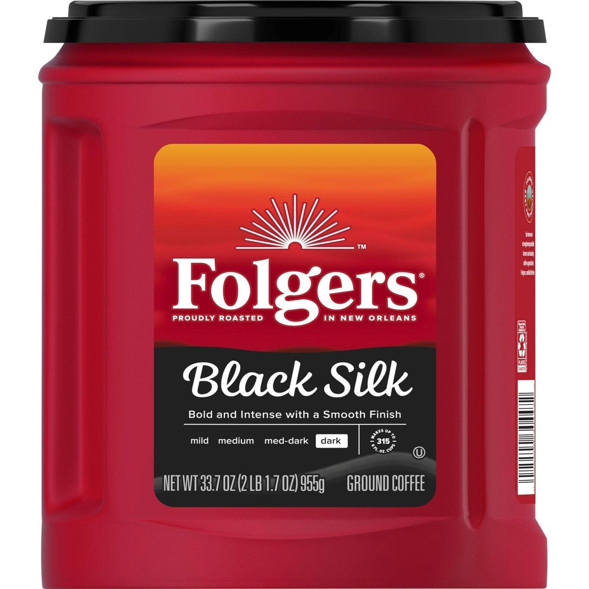 GUEST_35b21047-e805-4e55-9e6b-993459aa4096.jpg Folgers Black Silk Dark Roast Ground Coffee Can - 33.7oz - Image 1