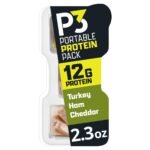 P3 Portable Protein Snack Pack with Turkey, Ham & Cheddar Cheese - 2.3oz