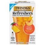 Twinings Refreshers Peach and Mango Herbal Instant Tea Mix - 2.82oz/5ct: Non-Caffeinated