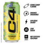 C4 Performance Jolly Rancher Green Apple Energy Drink, 16 fl oz: Caffeinated - Image 3