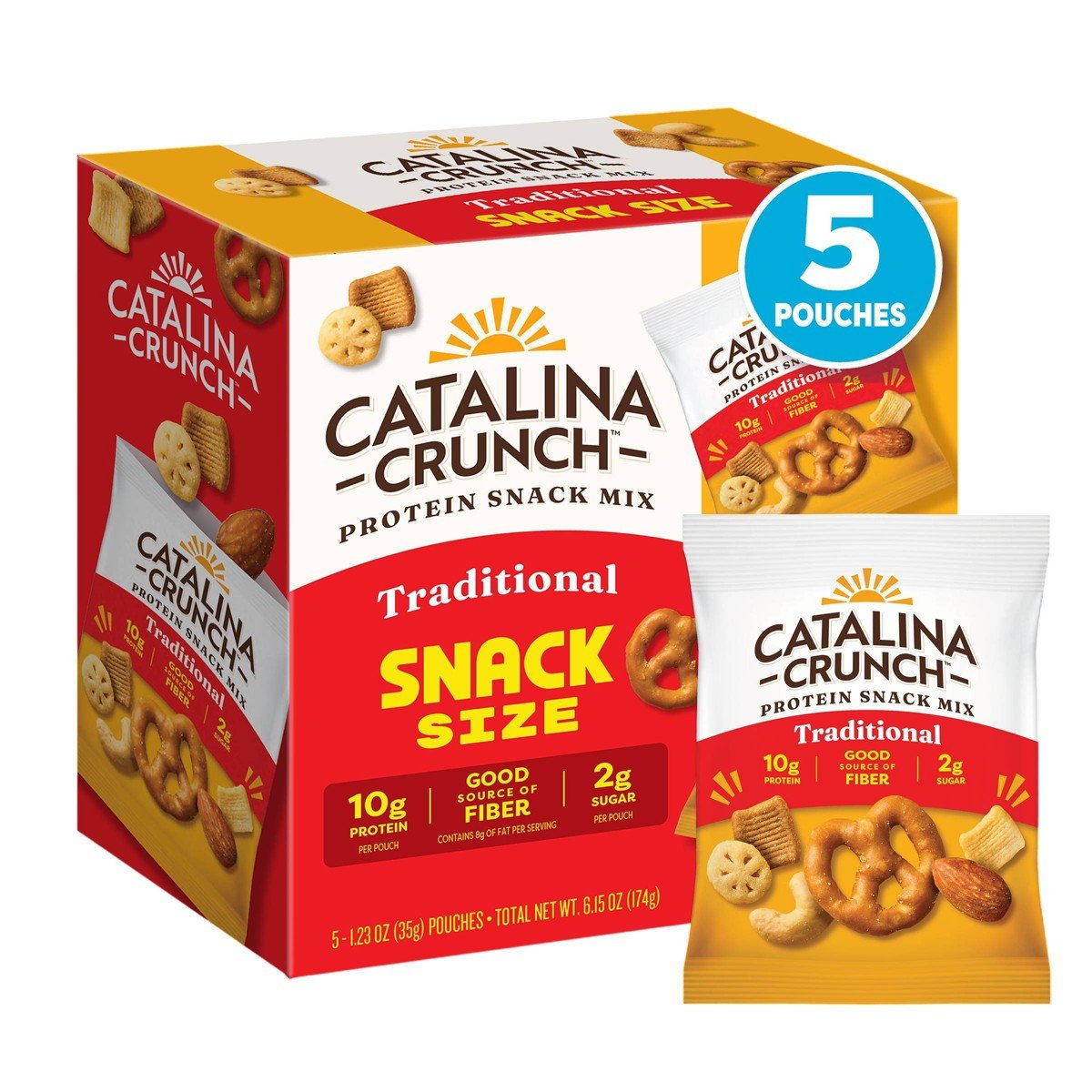 GUEST_36ffe921-3360-45a6-a49e-d6580408d0e0.jpg Catalina Crunch Variety Pack Traditional Snack Mix - 6.15oz/5ct - Image 1