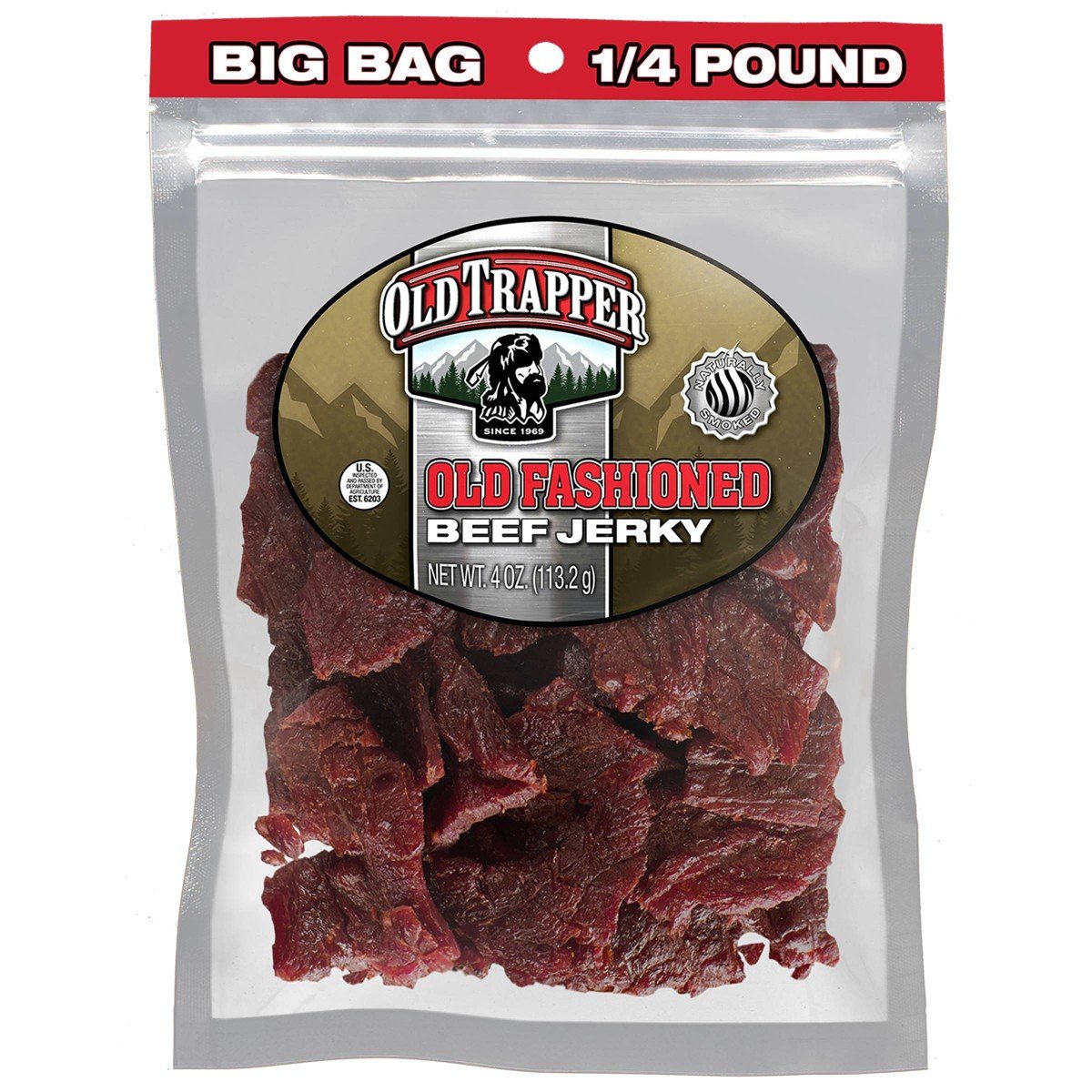 GUEST_373099e7-5d67-4672-9a7a-54c712faad8f.jpg Old Trapper Old Fashion Beef Jerky - 4oz: Smoked, 11g Protein - Image 1