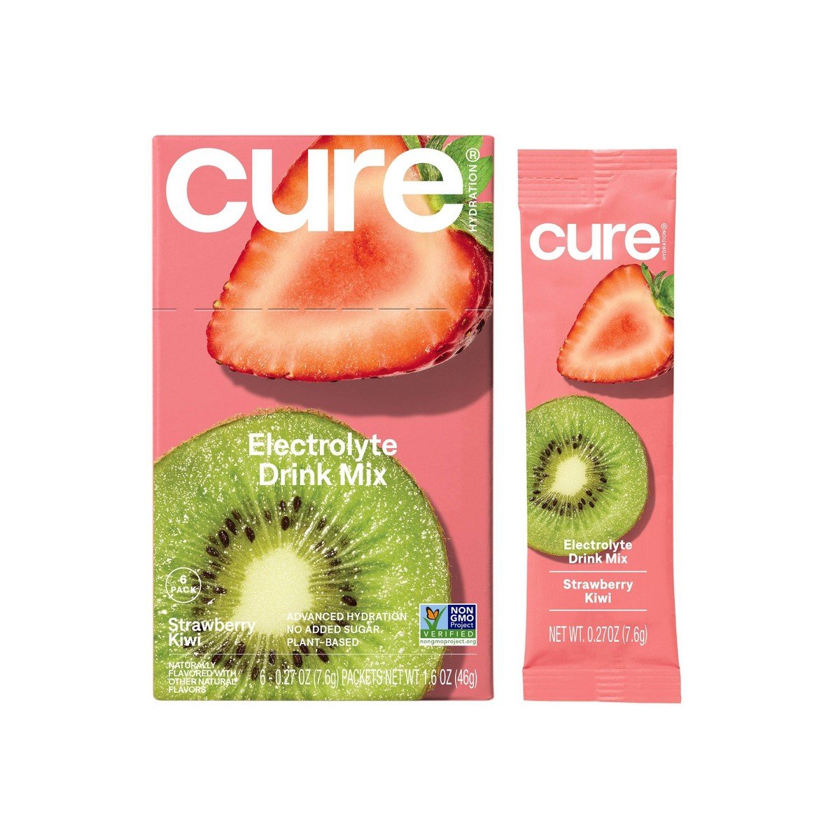 GUEST_37429aac-9a68-4ea9-874c-7f237c6f2f90.jpg Cure Electrolyte Drink Mix Strawberry Kiwi - 1.6oz/6ct - Image 1