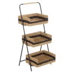 Ingrid Rope Shelf - Black/Beige - SEI - Image 3