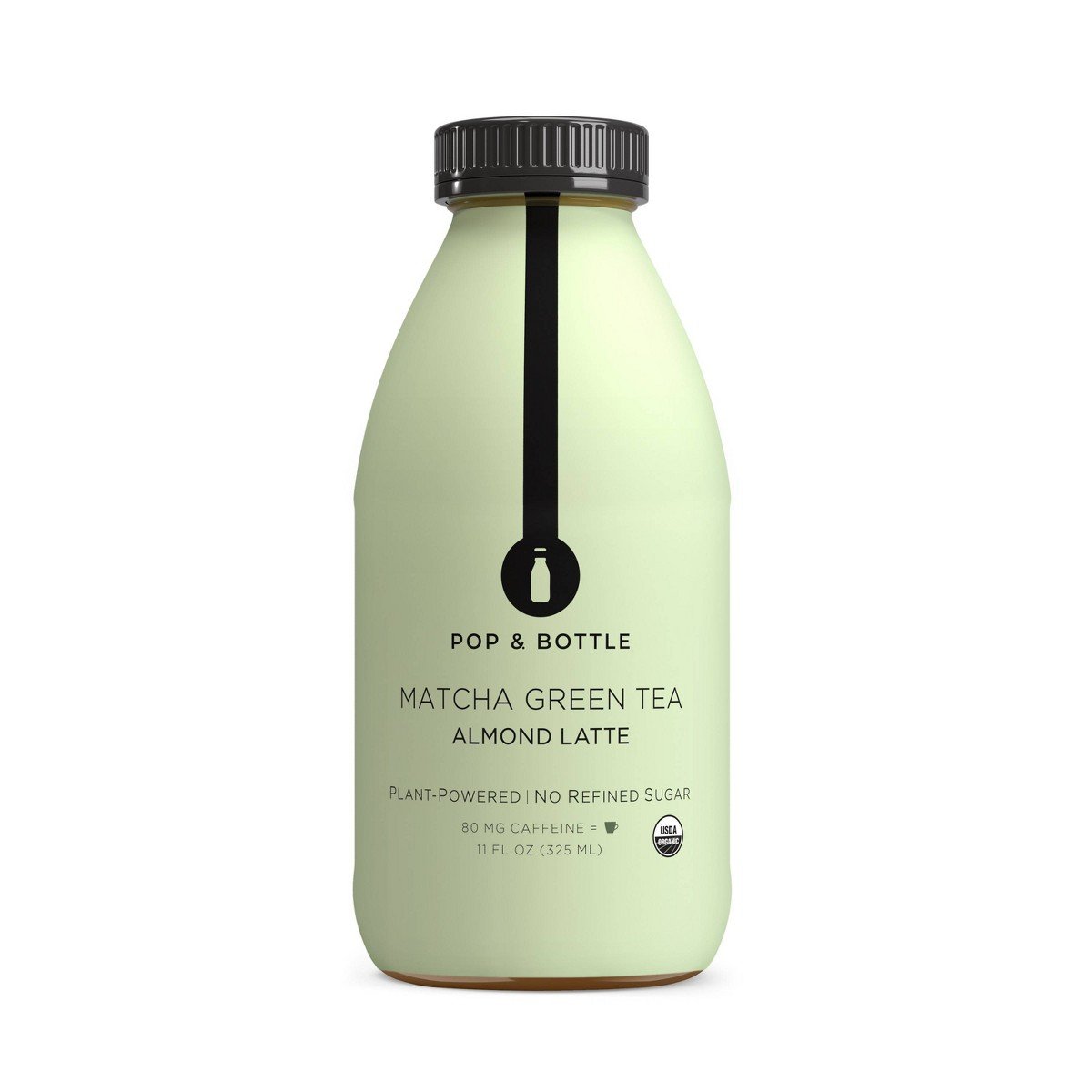 GUEST_37caf3e5-c6c6-47c7-9f64-9353356d3780.jpg Pop & Bottle Green Tea Matcha Almond Milk Latte - 11 fl oz: Organic Certified - Image 1