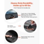 VEVOR Under Bed Storage with Wheels, 36.0 x 18.1 x 7.3 inch, Underbed Containers with Clear Lid,Rolling Under the Bed Storage Bins, 2 Pack,Black - Image 5