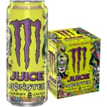 Monster Energy Voodoo Grape Juice - 4pk/16 fl oz: Low Sodium, No Artificial Colors, Caffeinated