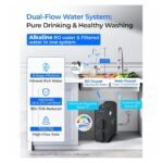 Waterdrop - G5P700A-Pro Alkaline Mineral pH+ Reverse Osmosis Water Filter Extra 2 RG17W-CFA Filters - Black - Image 2