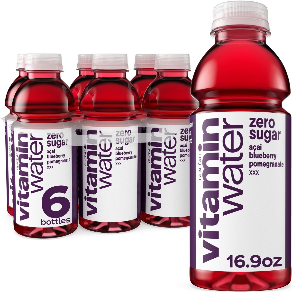 GUEST_394adb9e-218a-4412-b12e-1afa465d1269.jpg vitaminwater zero xxx açaí- blueberry- pomegranate - 6pk/16.9 fl oz Bottles - Image 1