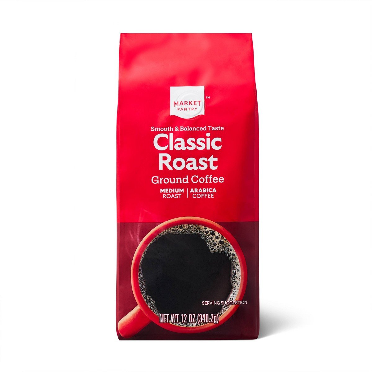 GUEST_395362c9-a8c7-41d1-9f8b-4b96c4edc266.jpg Medium Roast Ground Coffee - 12oz - Market Pantry: Arabica Beans, Brazilian & Central American Variety - Image 1