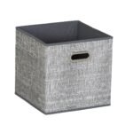 Household Essentials 11" Set of 6 Storage Bins Gray - Image 4