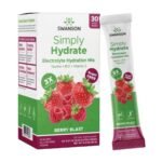 Swanson Simply Hydrate Electrolyte Mix - Sugar-Free Berry Blast Flavor - 30 Packets