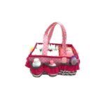 Bacati - Elephants Pink/Gray Storage Caddy - Image 2