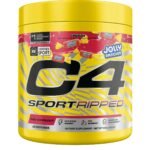 C4 Sport Ripped Pre-Workout Powder - Jolly Rancher Cherry - 20 Servings
