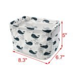 Unique Bargains Fabric Whale Pattern Storage Box Container 1 Pc - Image 2