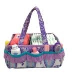 Bacati - Paisley Aqua/Lilac Storage Caddy - Image 2