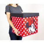 Ukonic Disney Mickey & Minnie 15-Inch Storage Bin Cube Organizers with Lids | Set of 2 - Image 3