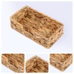 REGALWOVEN 2 Pack Wicker Basket, Basket for Organizing, Storage Basket, Storage Cube for Bedroom, Shelves Brown 9.4*5.1*2.8in - Image 2