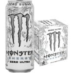 Monster Zero Ultra Energy Drink - 4pk/16 fl oz Cans: Low Calorie, Lemon Flavor, Caffeinated