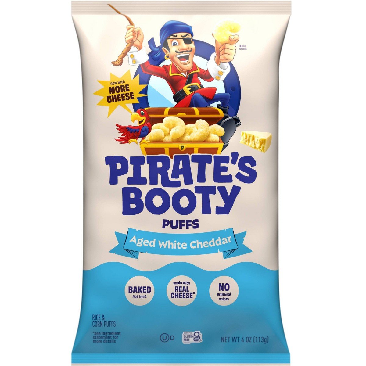 GUEST_3e198ce1-43e8-4351-ac78-13abf1378171.jpg Pirate's Booty Aged White Cheddar Cheese Puffs - 4oz: Certified Gluten-Free - Image 1