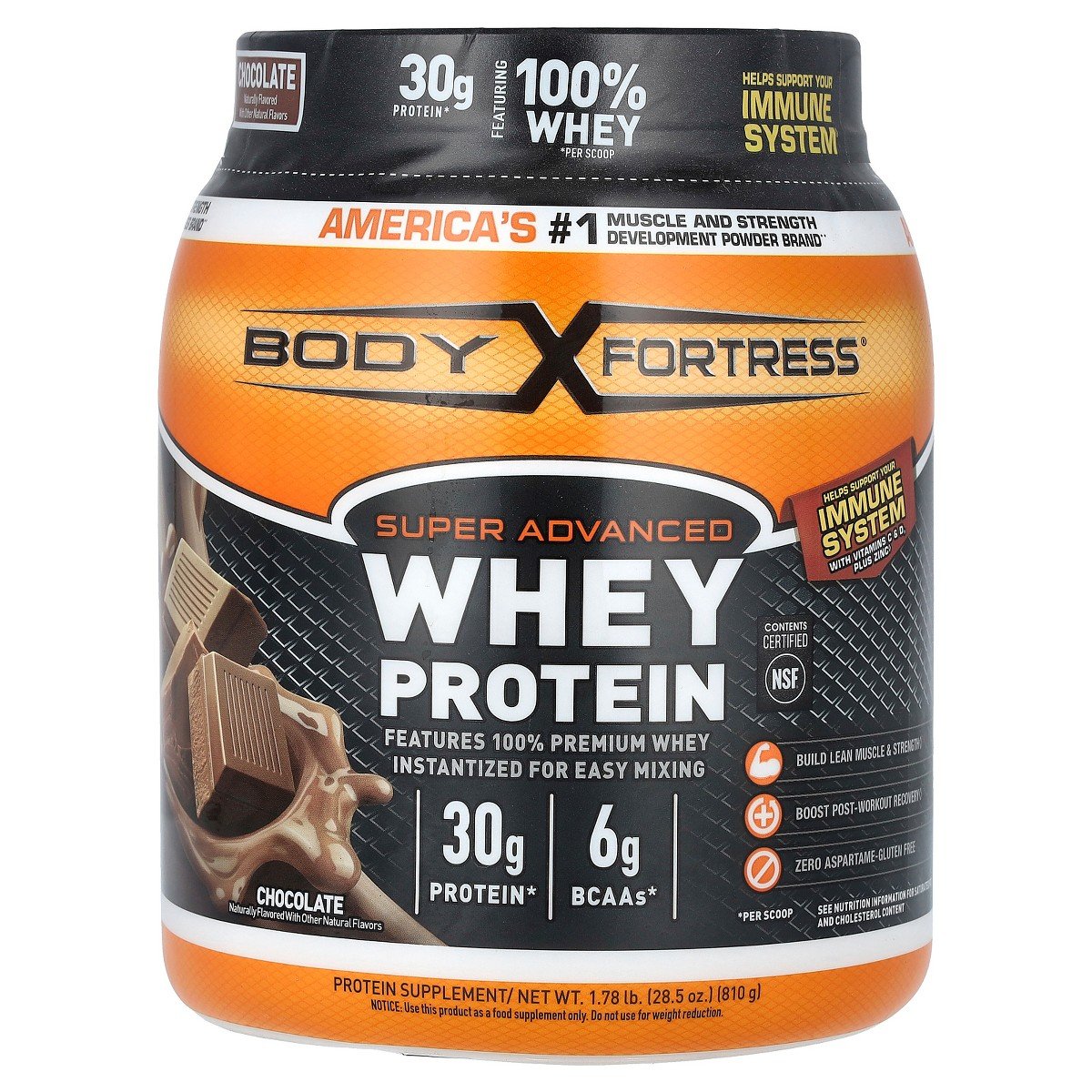 GUEST_3e35c588-4432-4e3e-a48c-e92457072277.jpg Body Fortress Super Advanced Whey Protein, Chocolate , 1.78 lb (810 g) - Image 1