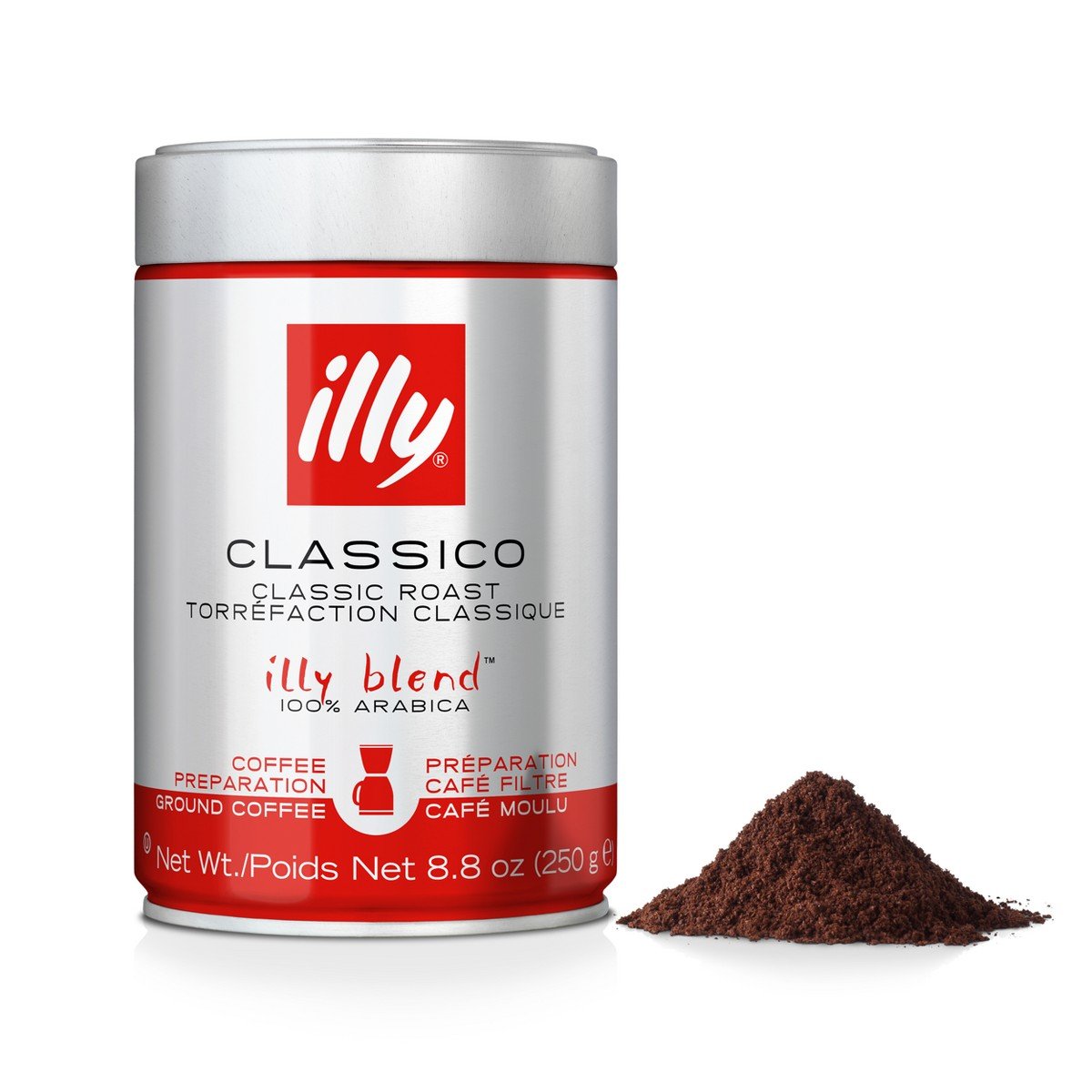 GUEST_3fb29632-2db3-4618-a1c6-c88c24424dfb.jpg Illy Classico Medium Roast Ground Drip Coffee - 8.8oz - Image 1