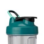 BlenderBottle 24 fl oz Plastic Pro24 Shaker Bottle Clear/Teal: BPA-Free, Odor-Resistant, Leakproof, Drinking Spout - Image 3