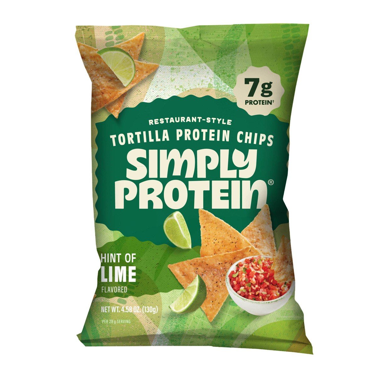 GUEST_407d9b4a-4962-451c-9e1e-83b17bc4fb04.jpg SimplyProtein Restaurant Style Protein Hint of Lime Flavored Tortilla Chips - 4.58oz - Image 1