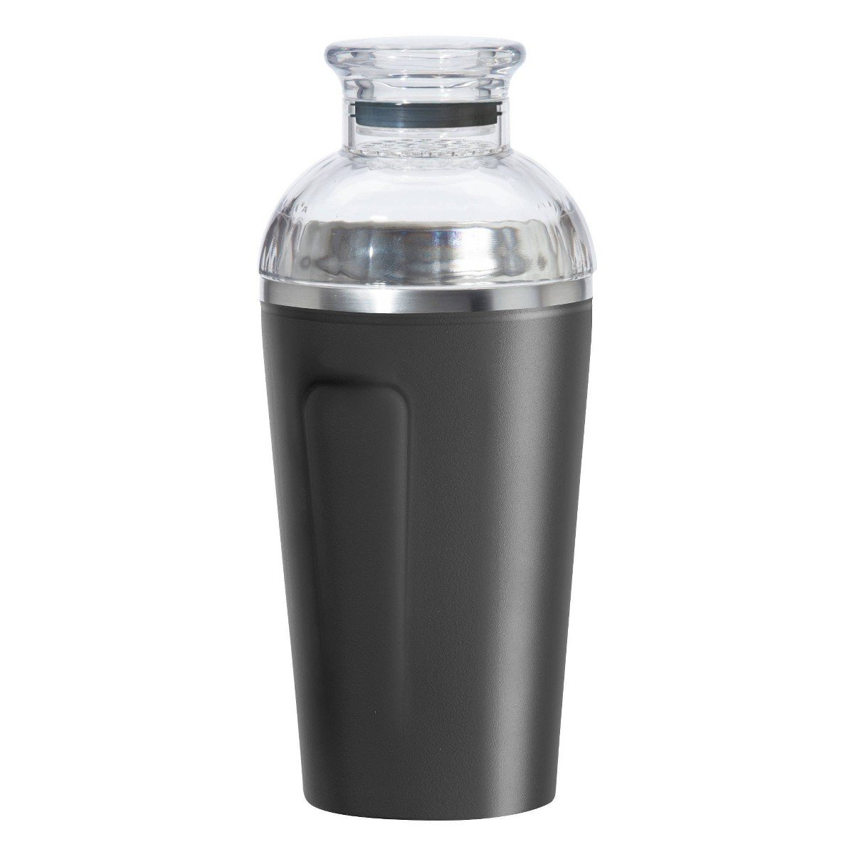 GUEST_40bd1b20-792d-4809-8ba6-417017d0da4b.jpg Oggi 17oz Groove Cocktail Shaker Black: Stainless Steel & Plastic, 9" Height, 17oz Capacity, Hand Wash - Image 1