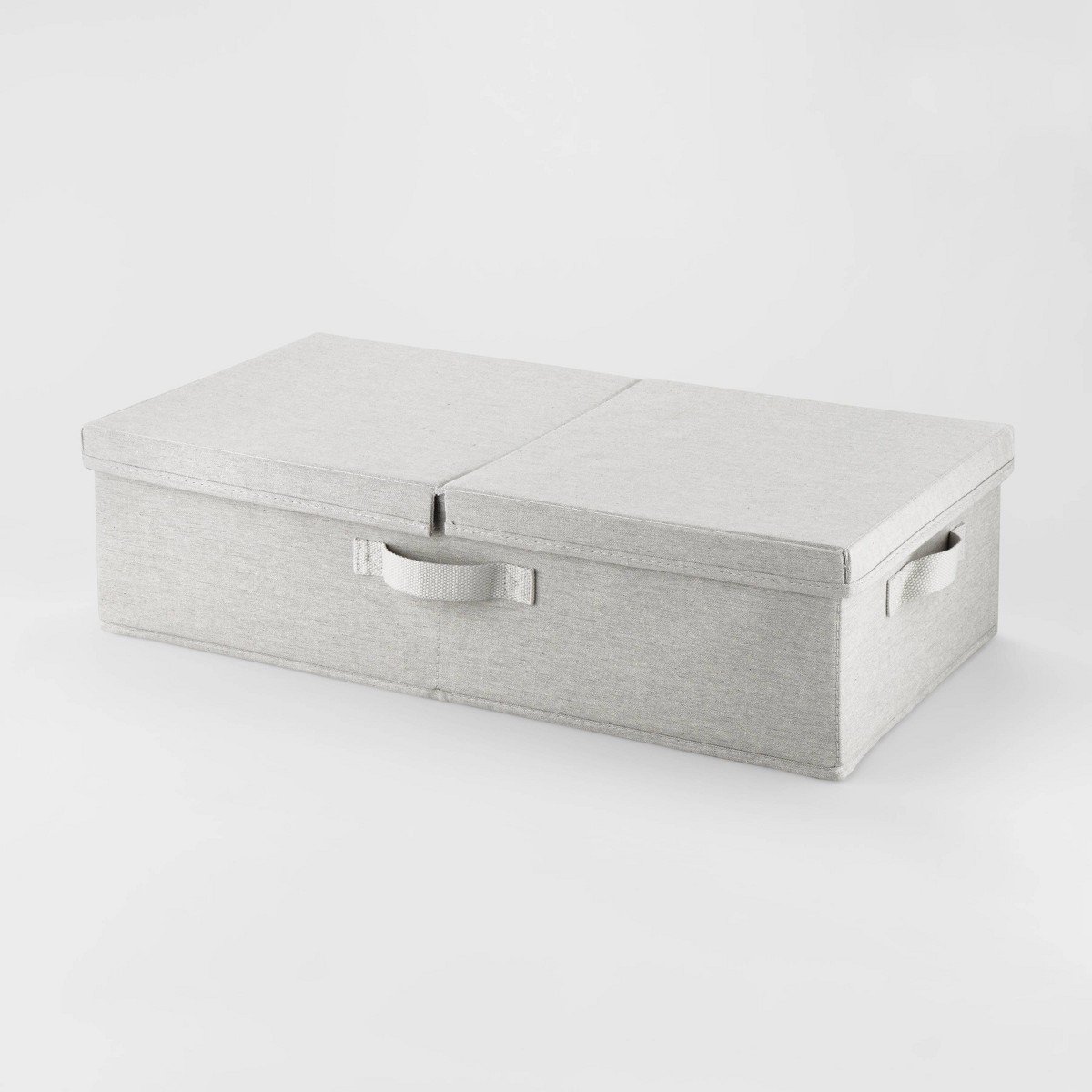 GUEST_4113156c-34a5-466b-bcbe-dd27d04cd6a6.jpg Underbed Fabric Bin with Lid Light Gray - Brightroomâ„¢ - Image 1