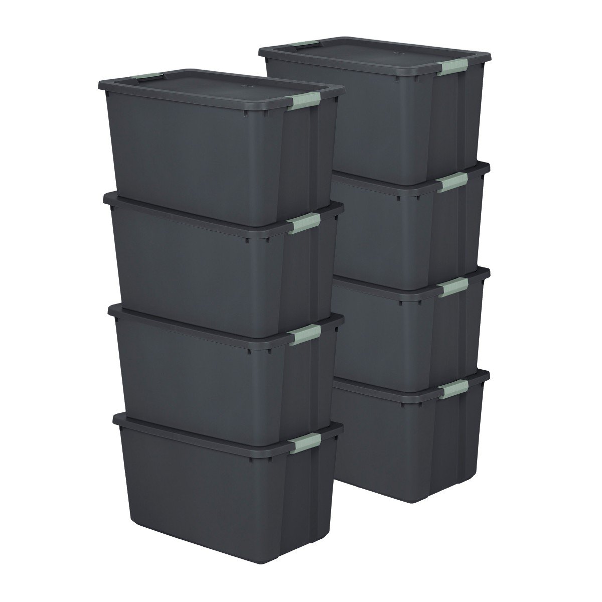 GUEST_415f5fc5-6c79-488f-81a2-4c3ddacf662b.jpg Sterilite 8 Pack 34 Gallon Latch Tote, Stackable Plastic Storage Bin Container - Image 1