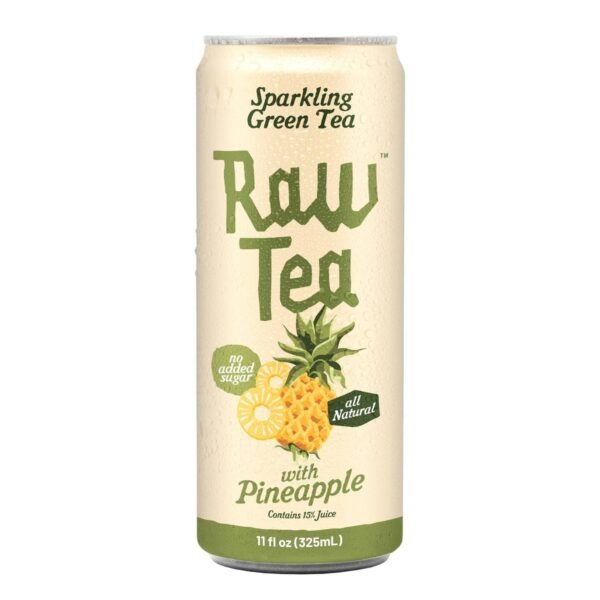 Raw Tea Sparkling Green Tea with Pineapple Juice - 11 fl oz Can
