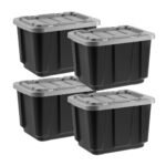 IRIS 11.5 Gal/46 Qt Heavy-Duty Stackable Plastic Holiday Storage Bin Tote Container with Quick Snap Lid, 4Pk - Image 8