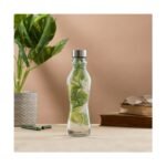 JoyJolt Spring Glass Water Bottles with Stainless Steel Cap - 18 oz - Set of 6 - Image 6
