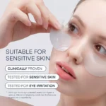 Terez & Honor Caffeine Hyaluronic Acid Eye Gel Patch Korean Skincare - 30 pairs - Puffiness Reduction, Hydration Improved, Vegan, Unscented - Image 6