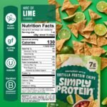 SimplyProtein Restaurant Style Protein Hint of Lime Flavored Tortilla Chips - 4.58oz - Image 4