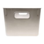 Isaac Jacobs 2pk 7"x8.11" Decorative Storage Ombre Bin Gray - Image 5
