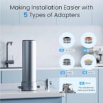 Waterdrop Alkaline Countertop Water Filter, NSF/ANSI 42 and 372 Certified, Reduces Heavy Metals, 99% Chlorine, Extra 1 CFF-02 Filter - Image 5