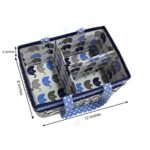 Bacati - Elephants Blue/Gray Storage Caddy - Image 5