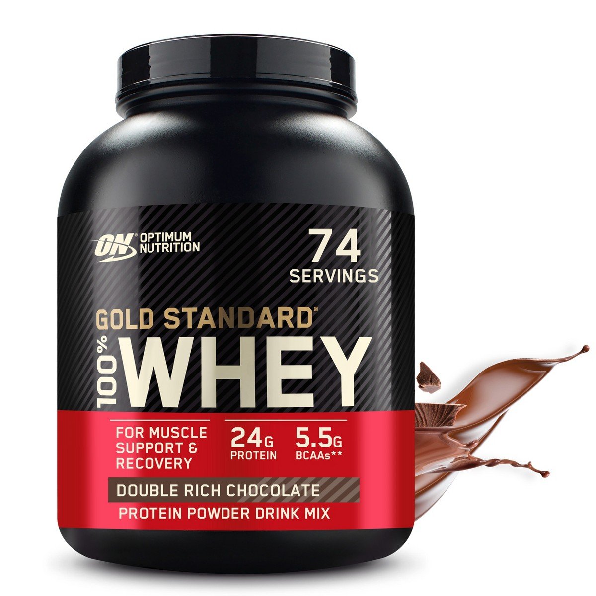 GUEST_45eb1d46-c3c5-4c0d-8209-1dda8a693e04.jpg Optimum Nutrition, Gold Standard 100% Whey Protein Powder, Double Rich Chocolate, 5lb - Image 1