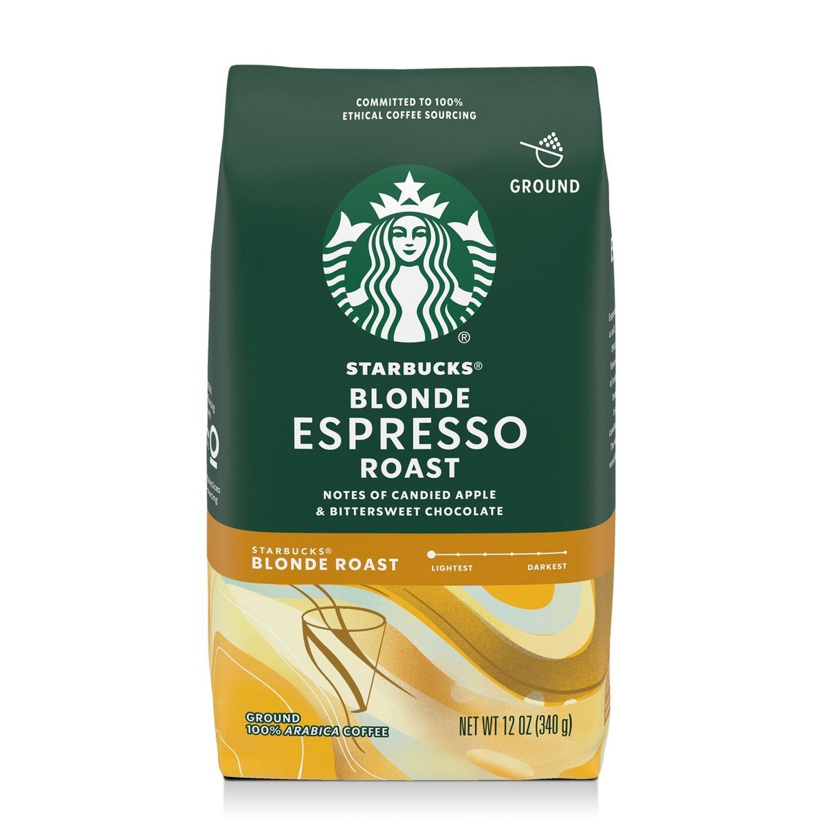 GUEST_463dda70-4c53-4407-92e6-307413bdf55f.jpg Starbucks Blonde Espresso Blend Light Roast Ground Coffee - 12oz: Arabica Beans, Latin America - Image 1