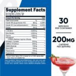 Nutricost Pre-Workout Complex Powder (Strawberry Margarita) 30 Servings - 200mg of Caffeine per Serving, GMO-Free, Gluten-Free, Vegetarian - Image 2