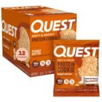 Quest Nutrition Protein Cookie - Peanut Butter - 12ct: Ready to Eat, 15g Protein Per Serving, 1.53 Net Weight