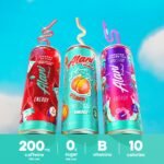 Alani Nu Variety Pack Energy Drink (Cherry Slush, Hawaiian Shaved Ice, Peach) - 12pk/12 fl oz Cans: Caffeinated - Image 3
