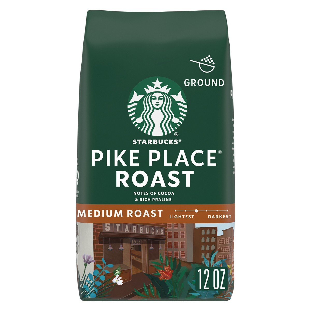 GUEST_49b49081-c774-4346-9a98-5dc95754e354.jpg Starbucks Pike Place Roast Medium Ground Coffee - 12oz: Arabica Beans, Latin America - Image 1