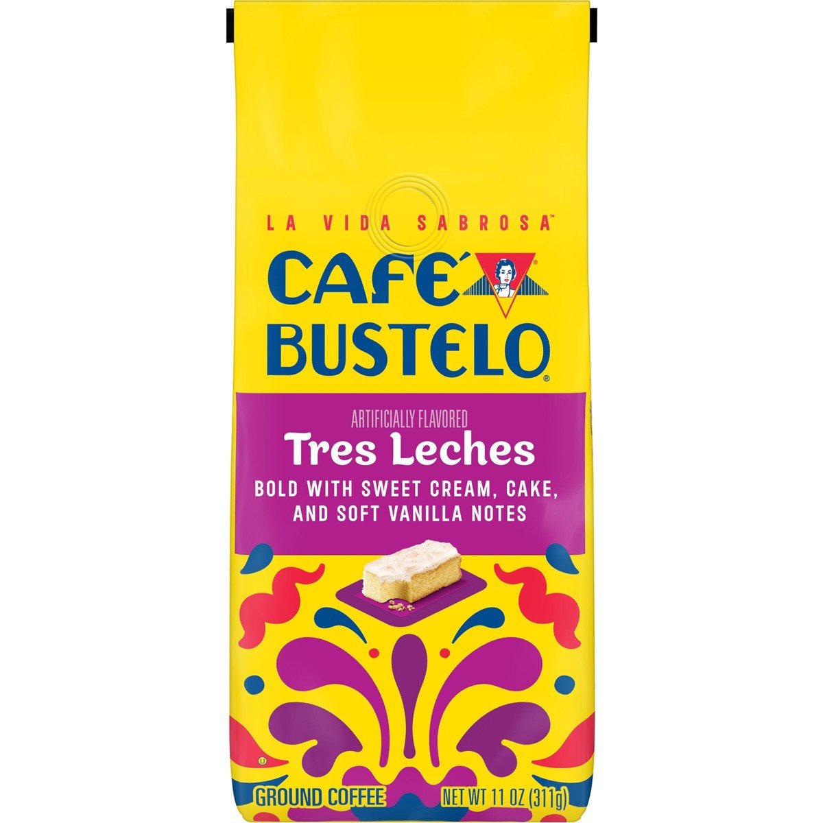 GUEST_4a35a07a-ceef-4430-a8e3-0abe0ad99084.jpg Cafe Bustelo Tres Leches Medium Roast Ground Coffee - 11oz - Image 1